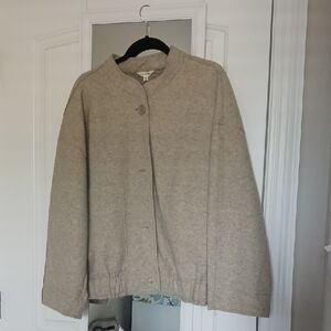 Max Studio Buttoned Tan Jacket